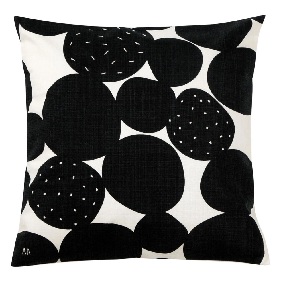 Ikea SANDSENAP Pillow cover, black/white handmade,Envelope Closing 20x20 " NEW